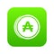 Coin austral icon digital green