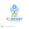 coin, hand, stack, dollar, income Blue Yellow Business Logo temp