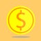 Coin icon gold vector money circle investment