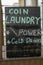 Coin Laundry Crude Signage In Australian Country Town
