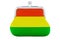 Coin purse with Bolivian flag. Budget, investment or financial, banking concept in Bolivia. 3D rendering