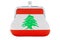 Coin purse with Lebanese flag. Budget, investment or financial, banking concept in Lebanon. 3D rendering