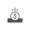 Coin slot and balance replenishment icon