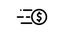 Coin symbol. Dollar icon. Money sign. Dollar money cash icon. 4k animation