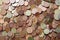 Coins background cents