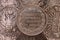 Coins background silver ruble Russia 1812 vintage