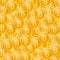 Coins of bitcoins background.