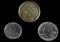 Coins of different denomination showing the face