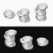 Coins with dollar sign Small, medium, large stacks