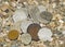 Coins on gravels