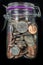 Coins in a Mason Jar