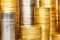 Coins stack background
