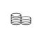 Coins stack, money icon. Vector illustration, flat design