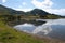 Col de Joux-Plane lake in Haute-Savoie