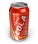 Cola drink in metal can