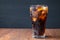 Cola drinks and black soft drinks