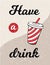 Cola vintage poster vector