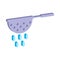 Colander icon.Isometric and 3D view.