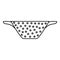 Colander icon, outline style