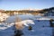 Colbricon lakes winter view, San martino di Castrozza, Italy