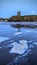 Cold Ballybunion castle reflection