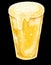 Cold beer with foam alcohol booze drink hand digital painting illustration