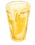 Cold beer with foam alcohol booze drink hand digital painting illustration