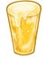 Cold beer with foam alcohol booze drink hand digital painting illustration