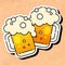 Cold Beer Icon Ready For Your Design, Greeting Card, Banner. Vector Illustration