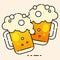 Cold Beer Icon Ready For Your Design, Greeting Card, Banner. Vector Illustration