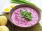 Cold beet soup