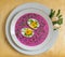 Cold beet soup (chÅ‚odnik litewski) with egg