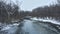 Cold blacklick creek winter snow ice