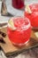 Cold Boozy Hibiscus Mezcal Margarita