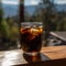Cold Brew Coffee with a View of the Majestic Mountains