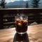 Cold Brew Coffee with a View of the Majestic Mountains