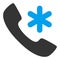 Cold Call Raster Icon Flat Illustration