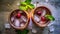 Cold cherry Moscow Mules AI generated image