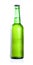 Cold chilled beer in green bottle