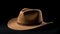 Cold And Detached Cowboy Hat Adventure Themed Studio Portraiture