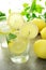 Cold lemon water