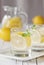 Cold lemon water