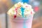 cold lollipop milkshake drink