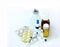 Cold medicines - pill, syrup, drop, ampoule, syringe