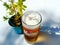 Cold Mythos beer in glass mug