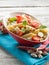 Cold pasta salad