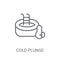 Cold Plunge icon. Trendy Cold Plunge logo concept on white backg