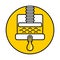 Cold press extractor icon for oilseed processing