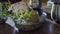 cold Ramen noodles decorating with bamboo leaves