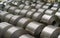 Cold rolled steel coil at storage area in steel industry